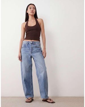 GOOD AMERICAN Good Barrel Jean - Blue