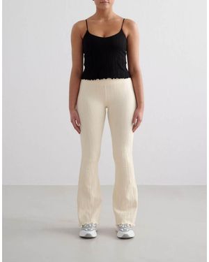 Aim'n Almond Tulip Flare Tights - White