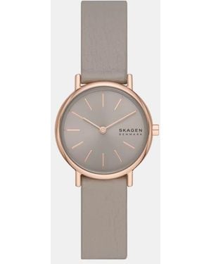 Skagen Signature Lille Two-Hand, Rose-Tone Stainless Steel Watch - White