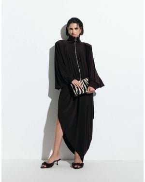 ASOS Volume Drape Maxi Skirt Set - Black