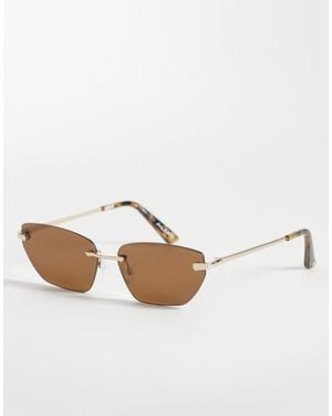 ALDO – luhna – schmale, rahmenlose sonnenbrille - Weiß