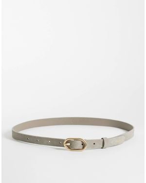 Calvin Klein Suede Buckle 20mm Belt - Grey