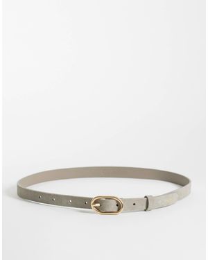 Calvin Klein Wildleder-gürtel mit schnalle, 20 mm, - Grau