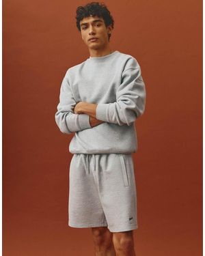 Pull&Bear Joggers Bermuda Mélange Con Logo - Marrone