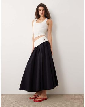 Polo Ralph Lauren Woven A-line Maxi Skirt - White