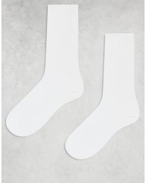 Lindex 2 Pack Jaquard Sock - White
