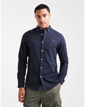 Farah Milners Long Sleeve Shirt - Blue