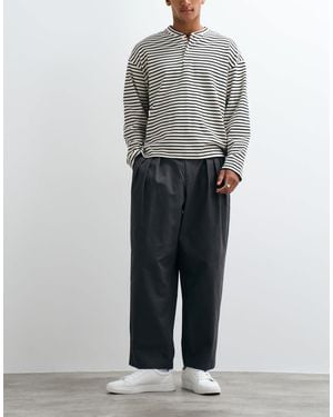 ASOS Oversized Tapered Trouser - Gray