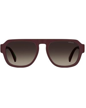 Levi's Sunglasses Levi's Rectangular Sunglasses With Lenses - Brown