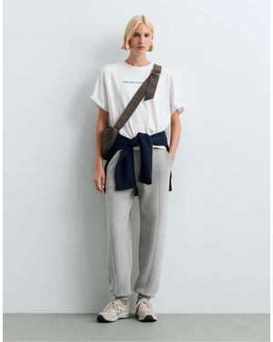 Oysho Cotton-blend Knit joggers - Grey