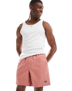 Fred Perry Pantaloncini Da Bagno - Rosso