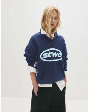 Pull&Bear – stwd – polohemd - Blau