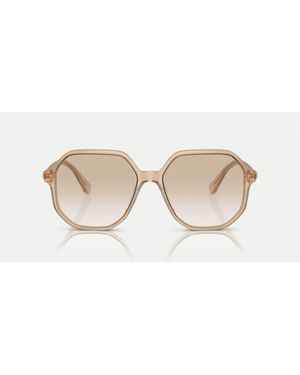 Swarovski Sk6003 Irregular Sunglasses With Lens - Natural