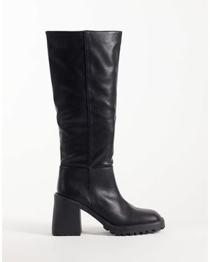 Raid Wide Fit Carnie Block Heel Knee Boots - Black