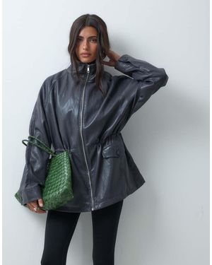 ASOS Harringtonjack Met Tailleband - Grijs