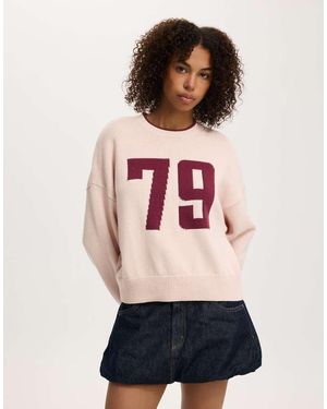 Cotton On Cotton Crew Neck Jumper - Pink