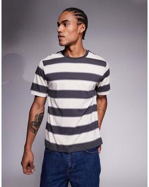 ADPT Oversized Stripe T-shirt - Blue