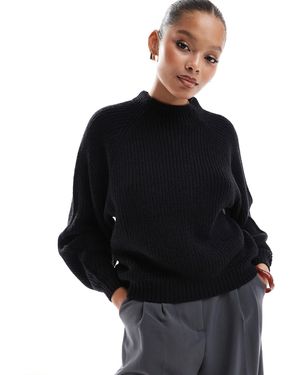 Threadbare High Neck Jumper - Black