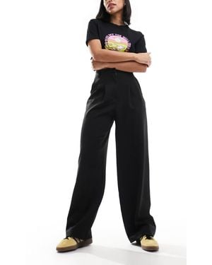 Miss Selfridge Tailored Wide Leg Trouser - Black