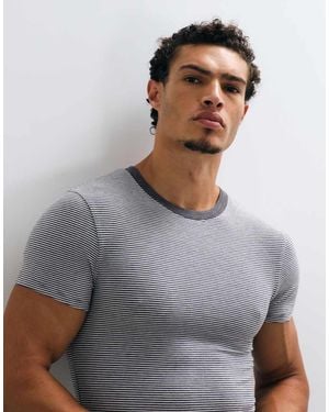 Collusion Fitted T-Shirt - Grey