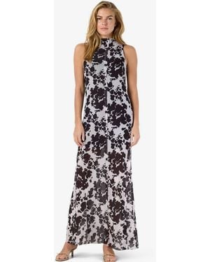 Noisy May Sleeveless Mesh Maxi Dress - White