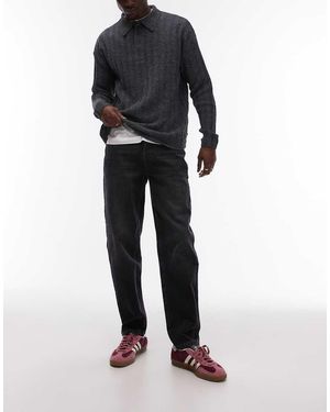 TOPMAN Jeans Affusolati Slavato - Grigio