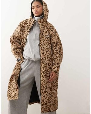 Regatta Cappotto Impermeabile Con Stampa Leopardata Astratta - Marrone