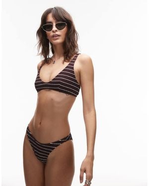 ARKET Mix & Match Crinkle Bubble Bikini Bottom - Red