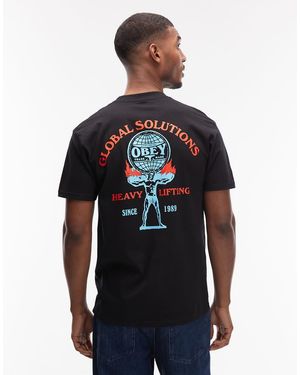 Obey Heavy Lifting T-shirt - Blue