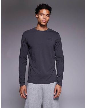 EA7 Armani Train Core Logo Long Sleeve T-shirt - Blue