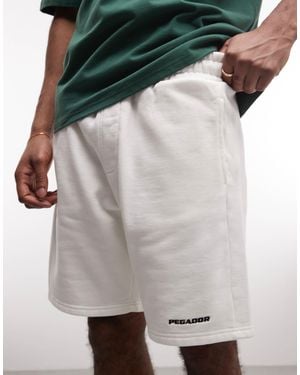 PEGADOR Heavyweight Logo Sweat Shorts - Green