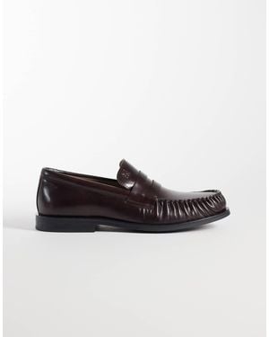 Calvin Klein Leather Loafer - Red