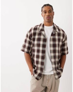 Only & Sons Relaxed Fit Short Sleeve Shirt - Brown
