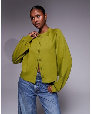 ASOS Interlock Cardigan - Green