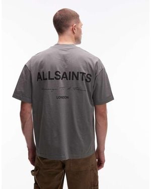AllSaints Future Logo T-shirt - Grey