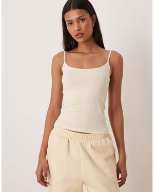 Gina Tricot Singlet Top - Naturel