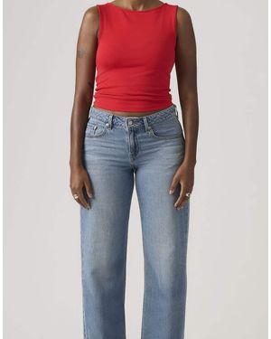 Levi's Vaqueros Claro Sueltos De Talle Bajo - Azul