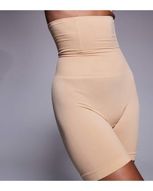 Fashionkilla Pantaloncini Modellanti A Vita Alta - Neutro