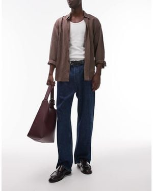 ARKET Mist Low Rise baggy Wide Leg Jeans - Blue