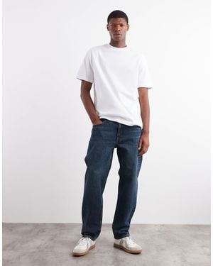 Mango Moby Cotton Straight Jean - White