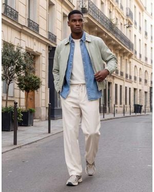 ASOS Cotton Harrington Jacket - Green