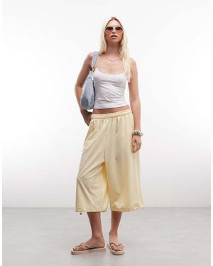 Collusion 3/4 Nylon Capri - Natural
