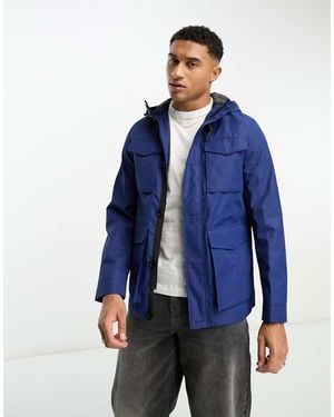 Ted Baker Hooded Field Jacket - Blue
