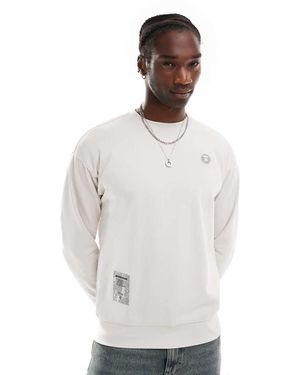 Aape By A Bathing Ape Jersey Con Logo De Punto De -Negro - Blanco
