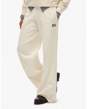 Superdry Athletic Essentials Straight Leg Joggers - Natural