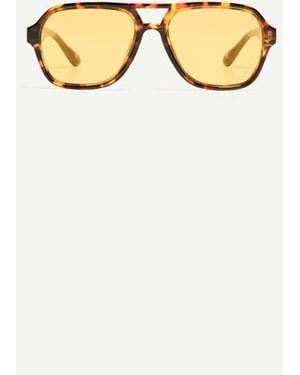 Bershka Retro Sunglasses - Metallic