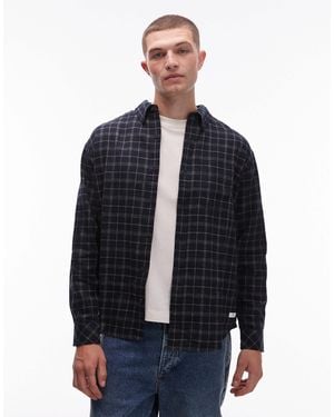 Element – regular-fit-hemd aus flanell mit button-down-kragen - Blau