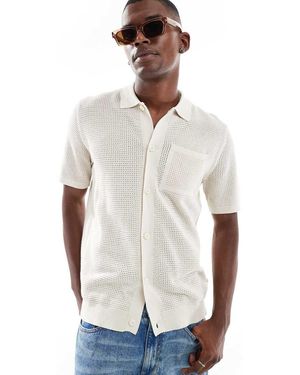 River Island Crochet Over Shirt - White