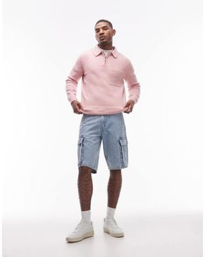 Levi's 478 baggy Cargo Denim Shorts - Pink