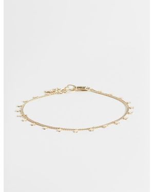 ASOS Star Drop Anklet Chain - Natural